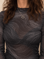 After Dark Contour Mesh Top - rage quit