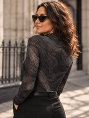 After Dark Contour Mesh Top - rage quit
