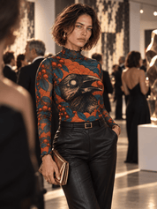 BOHO Ravenberry Mesh Top - rage quit