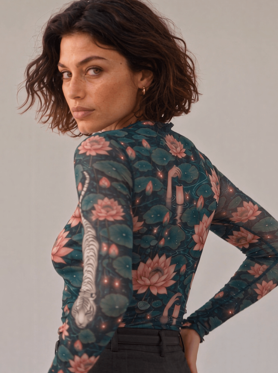 Lily Pond Mesh Top - rage quit