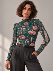 Lily Pond Mesh Top - rage quit