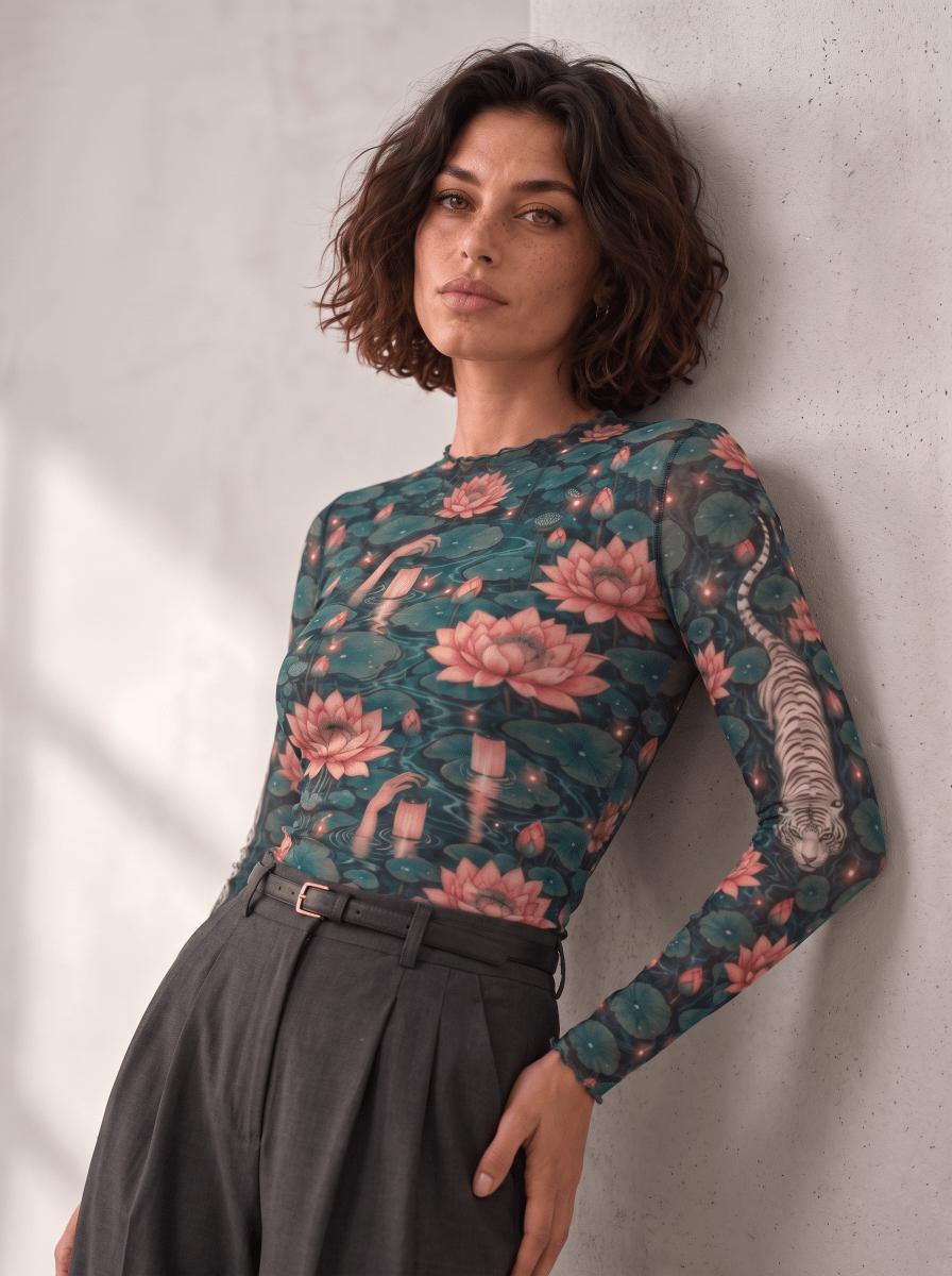 Lily Pond Mesh Top - rage quit