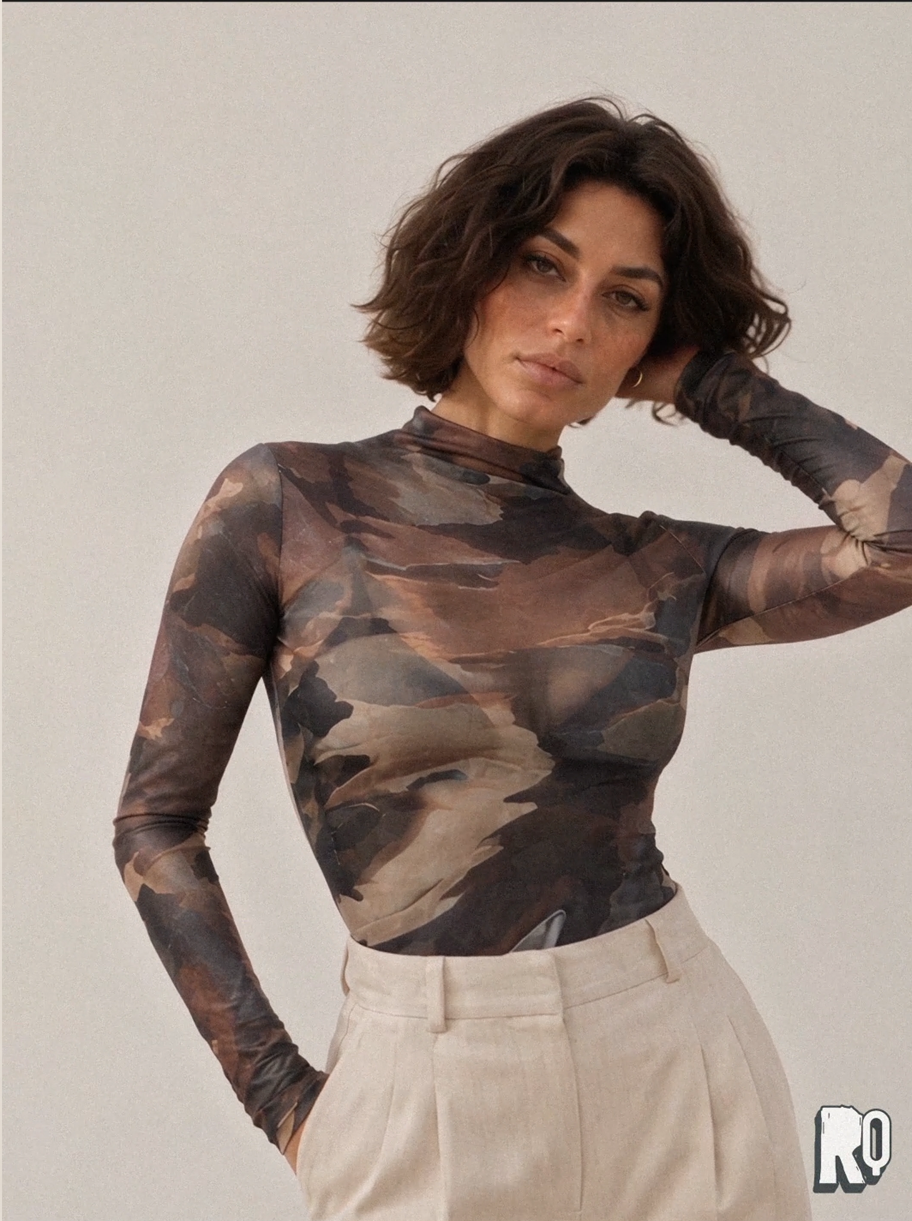 COMMAND Camo Mesh Top