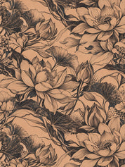 Nude Tattoo Floral Mesh Mock Neck Top - rage quit