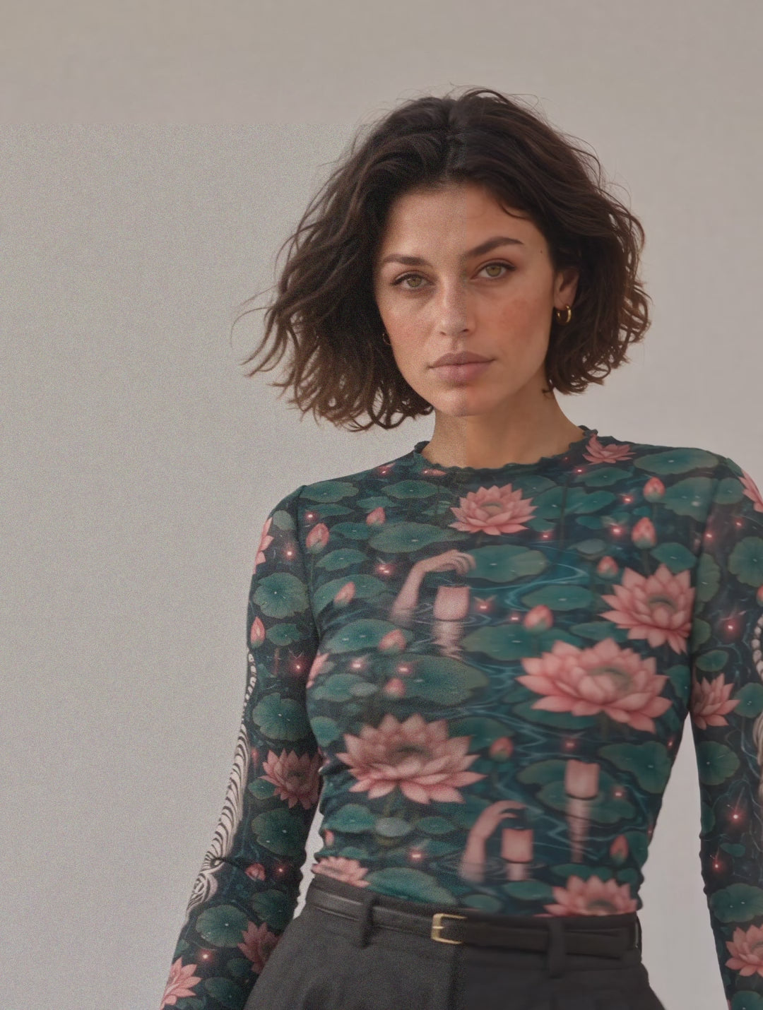 Lily Pond Mesh Top