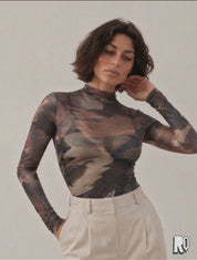 COMMAND Camo Mesh Top
