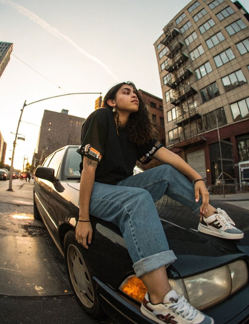 Street Cuffs printed black tee - rage quit