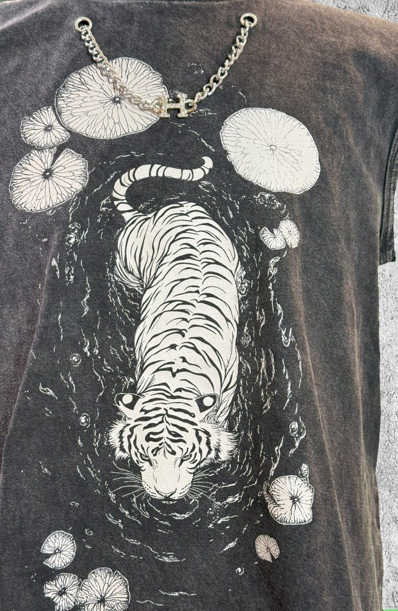 Tigerflow - distressed sleeveless shirt - rage quit
