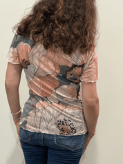 Wild Bloom — Pink Floral Mesh Top - rage quit