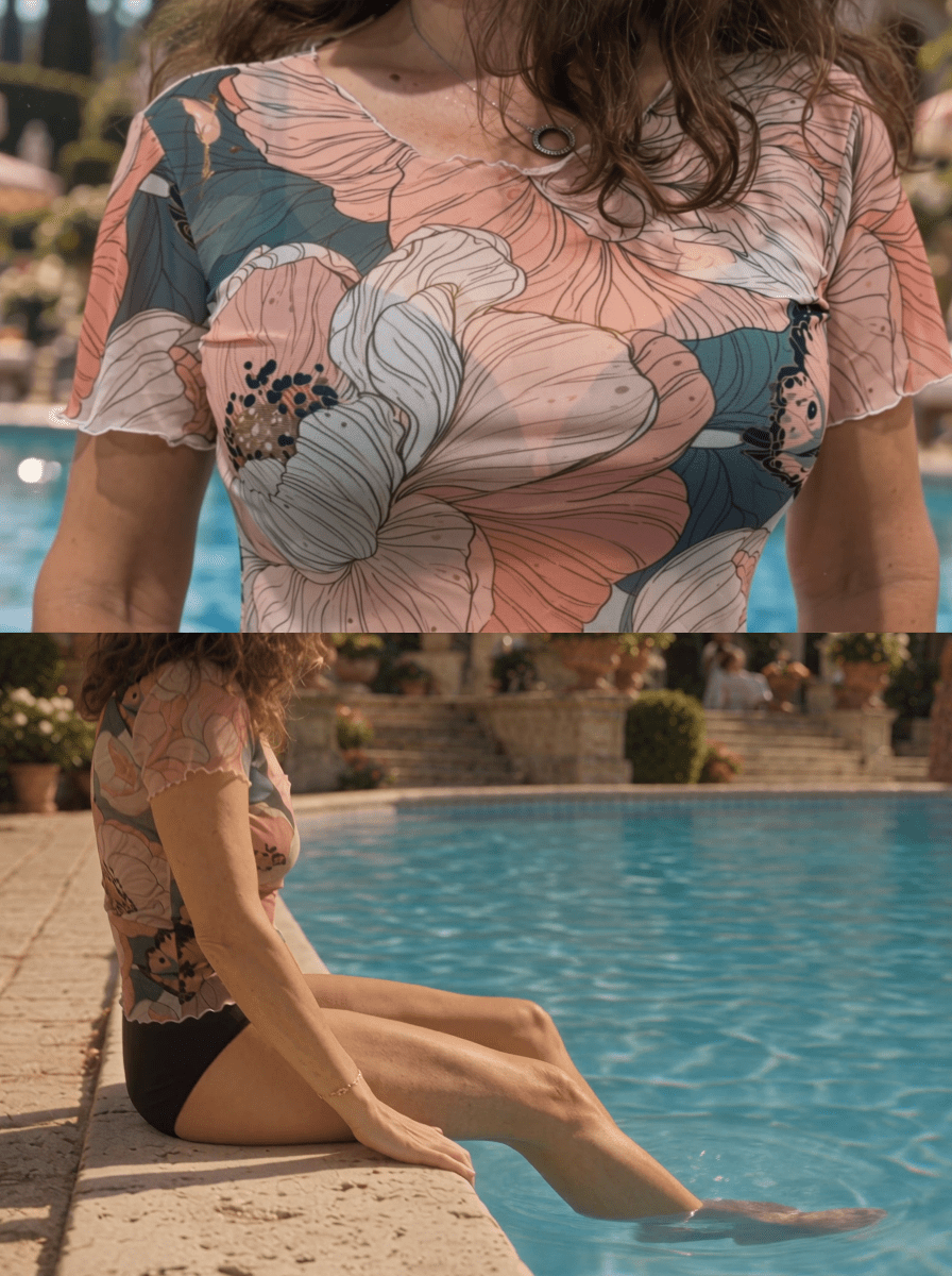 Wild Bloom — Pink Floral Mesh Top - rage quit