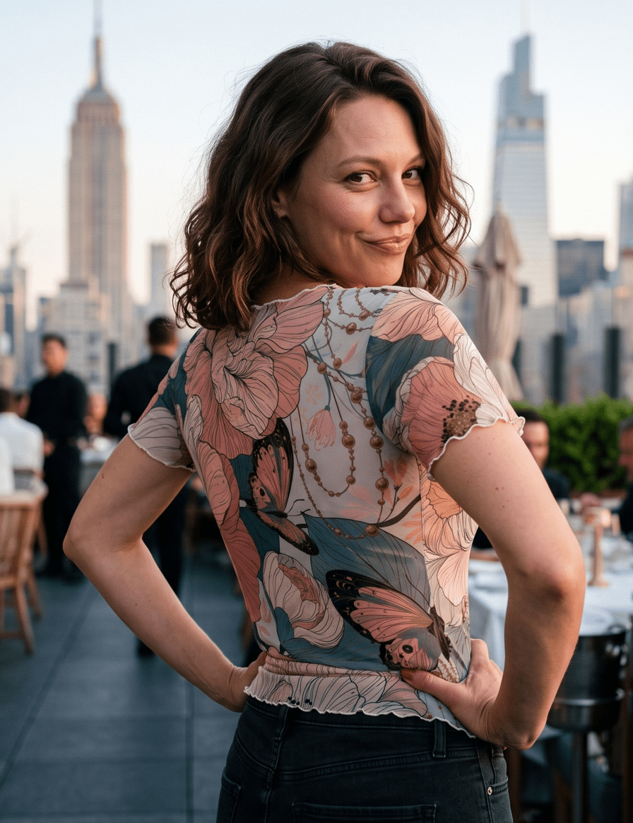 Wild Bloom — Pink Floral Mesh Top - rage quit